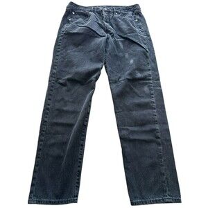 American Eagle Black Button Fly Hi Rise Denim Jeans Women's Size 12L